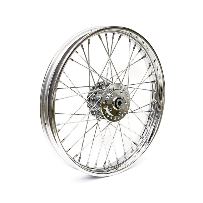 2.15 x 21 front wheel 40 spokes chrome