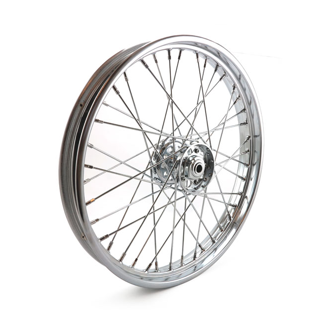 2.15 x 21 front wheel 40 spokes chrome