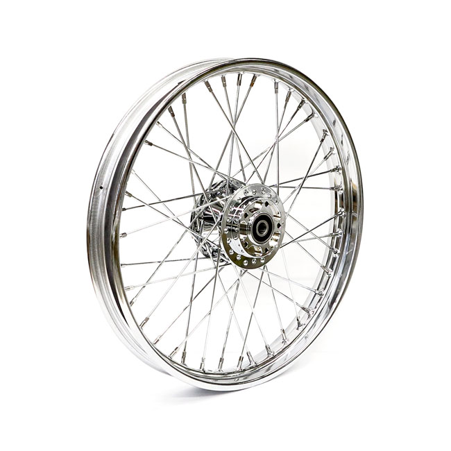 2.15 x 21 front wheel 40 spokes chrome