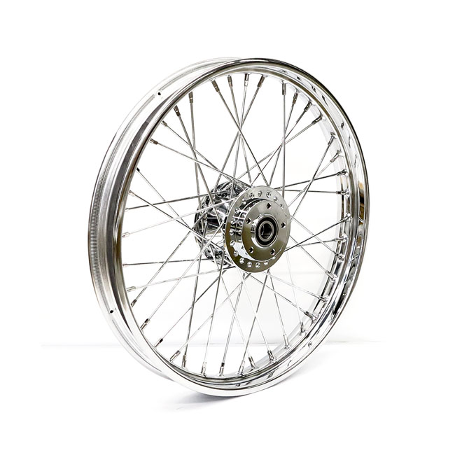 2.15 x 21 front wheel 40 spokes chrome