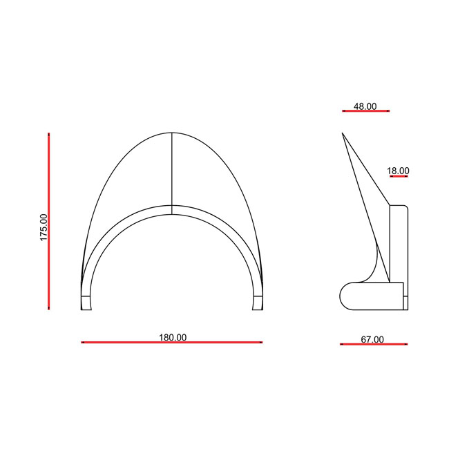 C-Racer universal Cafe Racer front mask No11