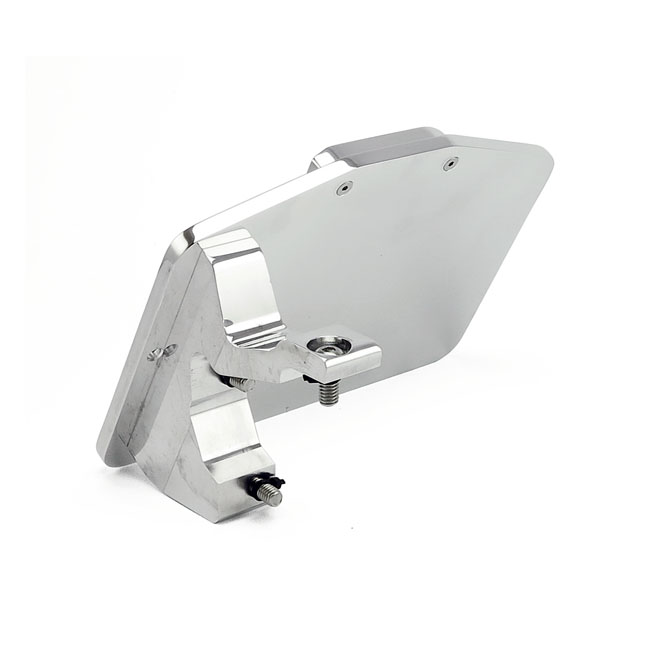 CPV, License plate bracket kit swing. Polished. EU