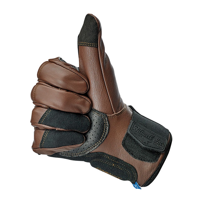 Biltwell Belden gloves chocolate/black CE appr. Size XS