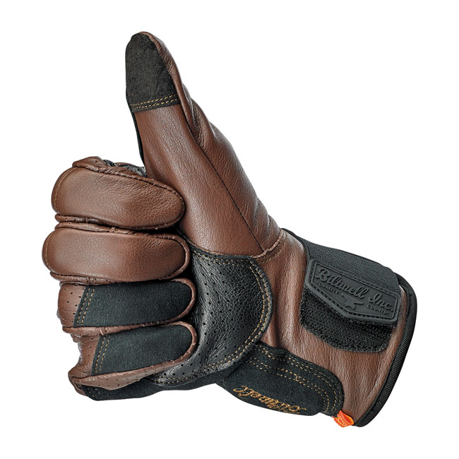 Biltwell Borrego gloves chocolate/black CE appr. Size XS