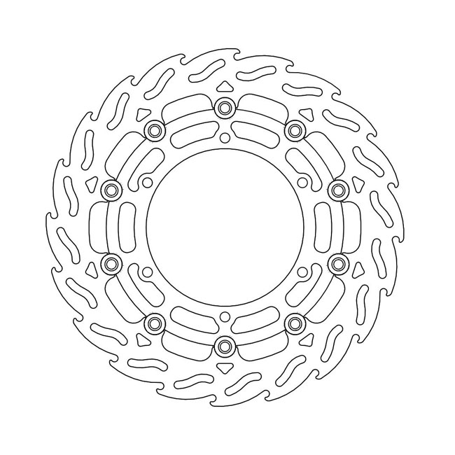 Moto-Master Flame series floating brake rotor