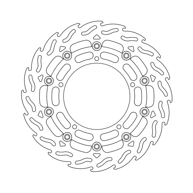 Moto-Master Flame series floating brake rotor