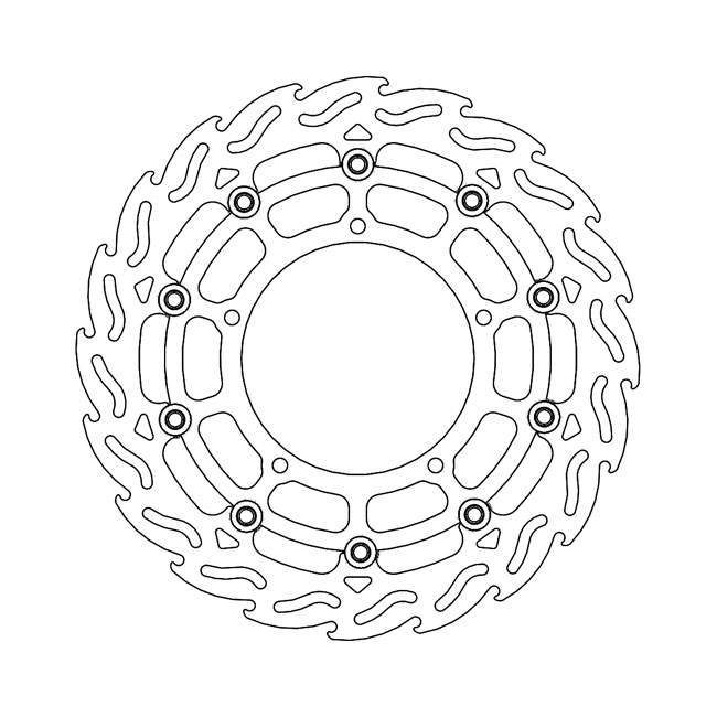 Moto-Master Flame series floating brake rotor