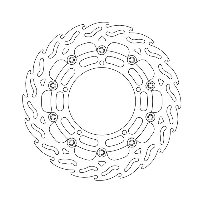 Moto-Master Flame series floating brake rotor