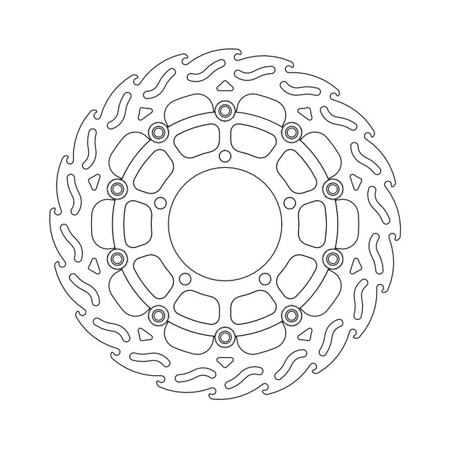 *6 DAYS EXTRA TRANSIT TIME* Moto-Master Flame series floating brake rotor