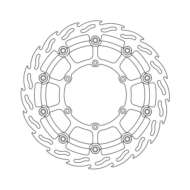 Moto-Master Flame series floating brake rotor