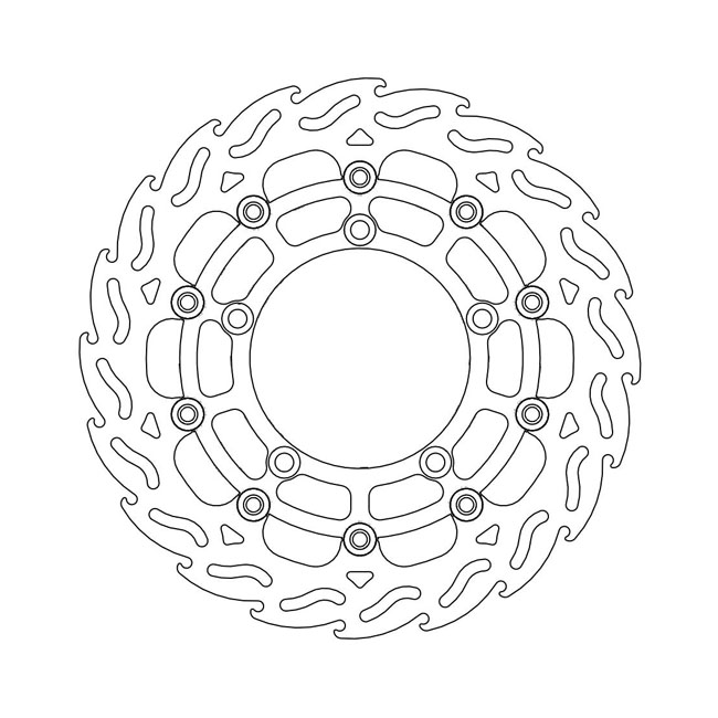 Moto-Master Flame series floating brake rotor