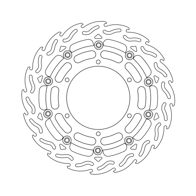 Moto-Master Flame series floating brake rotor