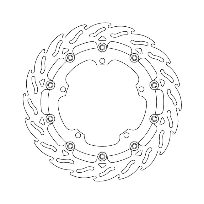 Moto-Master Flame series floating brake rotor