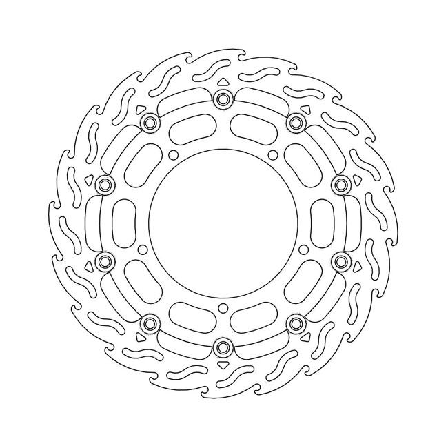 Moto-Master Flame series floating brake rotor