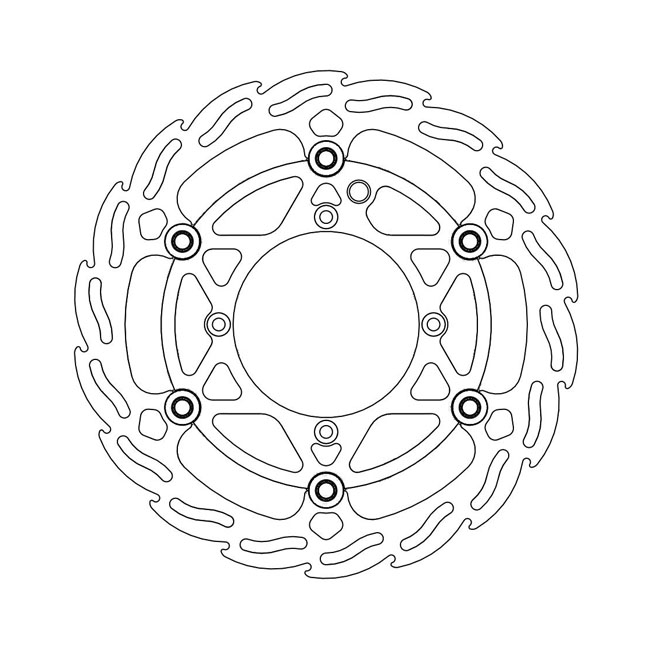 Moto-Master Flame series floating brake rotor