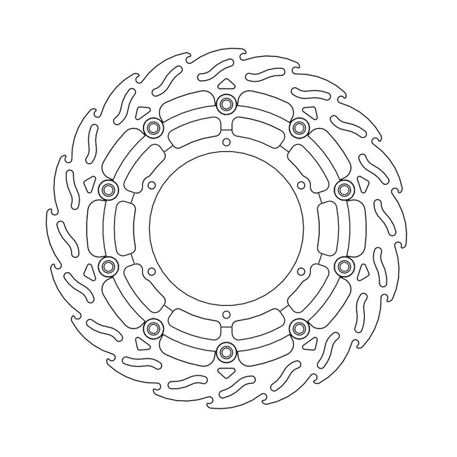 Moto-Master Flame series floating brake rotor