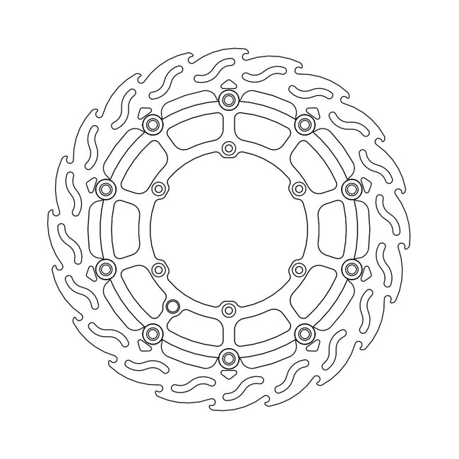 Moto-Master Flame series floating brake rotor