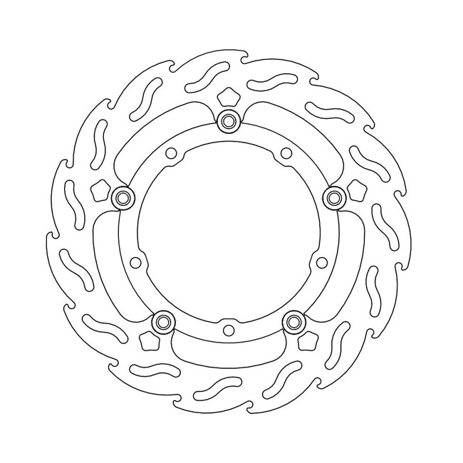 Moto-Master Flame series floating brake rotor