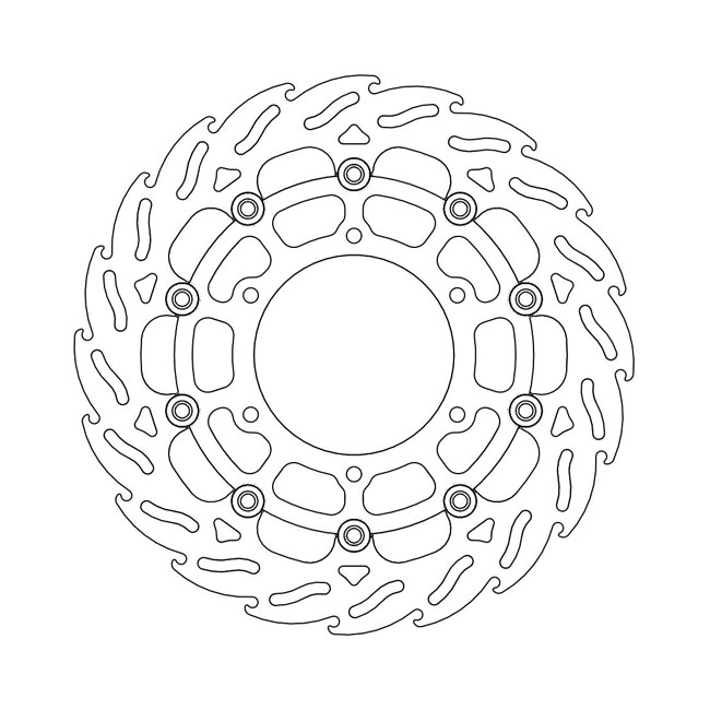 Moto-Master Flame series floating brake rotor