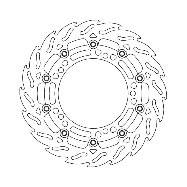 Moto-Master Flame series floating brake rotor