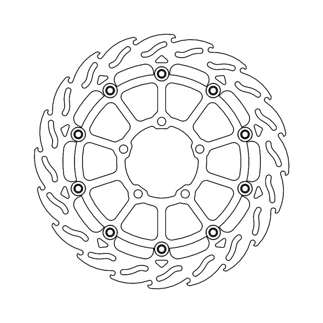 *6 DAYS EXTRA TRANSIT TIME* Moto-Master Flame series floating brake rotor