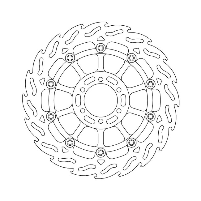 *6 DAYS EXTRA TRANSIT TIME* Moto-Master Flame series floating brake rotor