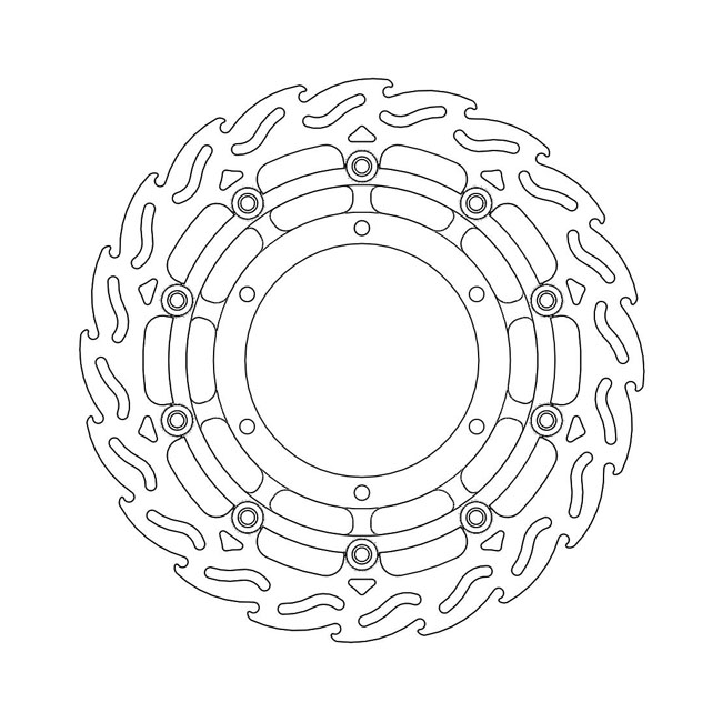 Moto-Master Flame series floating brake rotor