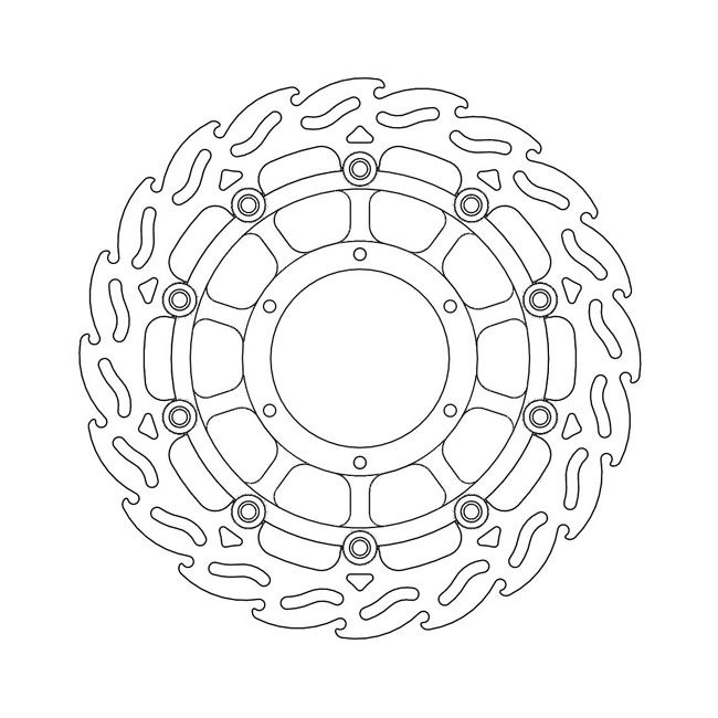 Moto-Master Flame series floating brake rotor