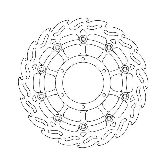 Moto-Master Flame series floating brake rotor