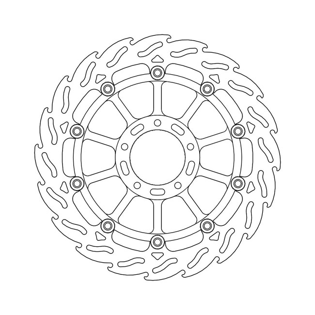 Moto-Master Flame series floating brake rotor