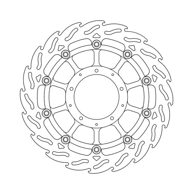 Moto-Master Flame series floating brake rotor