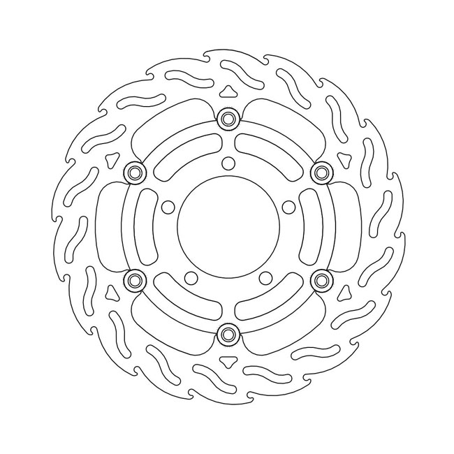 Moto-Master Flame series floating brake rotor