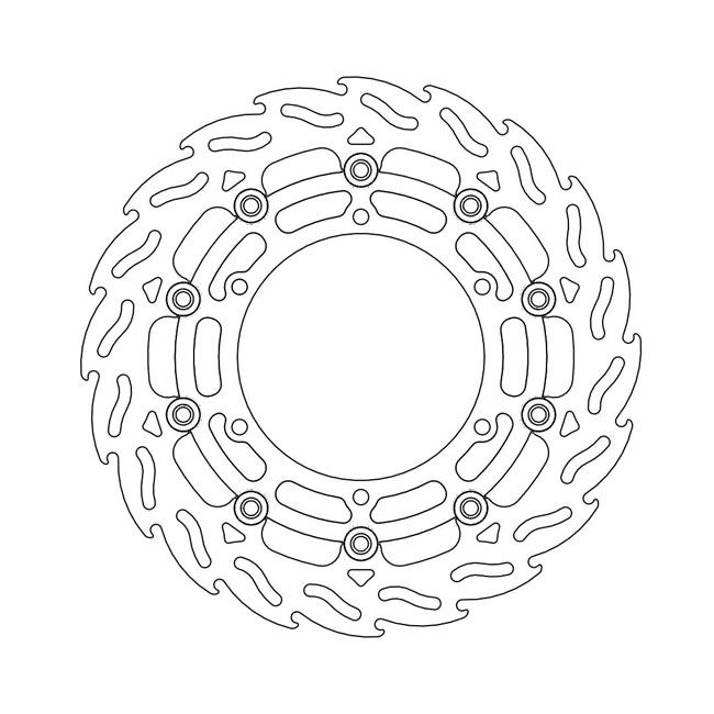 Moto-Master Flame series floating brake rotor