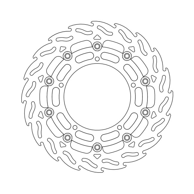 Moto-Master Flame series floating brake rotor