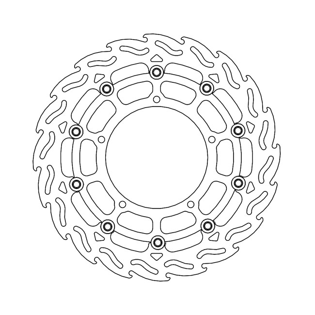 Moto-Master Flame series floating brake rotor