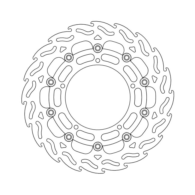 Moto-Master Flame series floating brake rotor