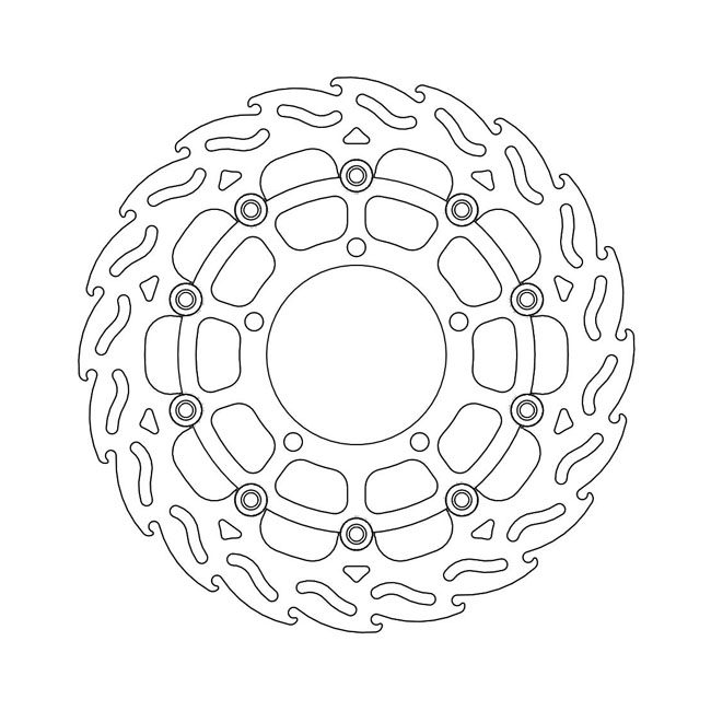 Moto-Master Flame series floating brake rotor