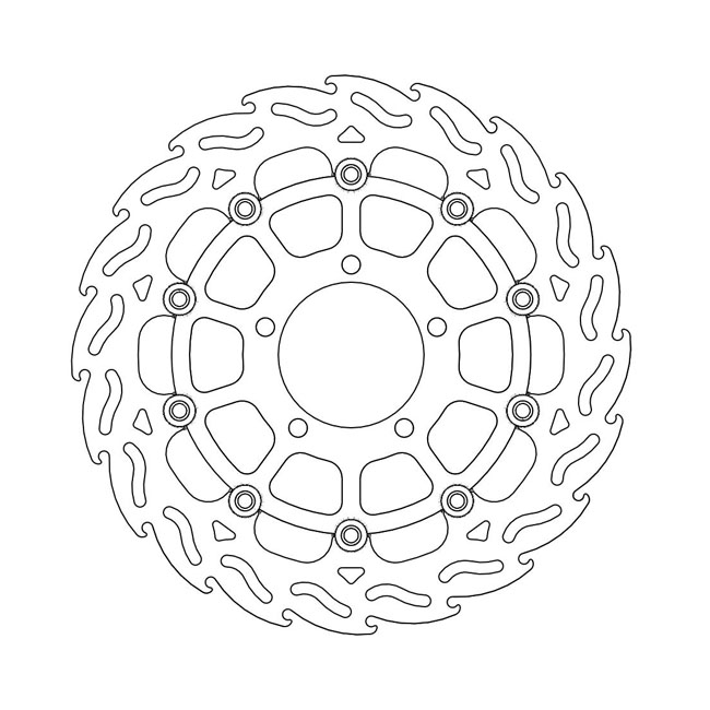 Moto-Master Flame series floating brake rotor