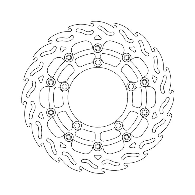 Moto-Master Flame series floating brake rotor