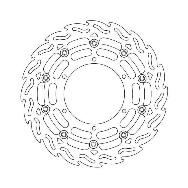 Moto-Master Flame series floating brake rotor