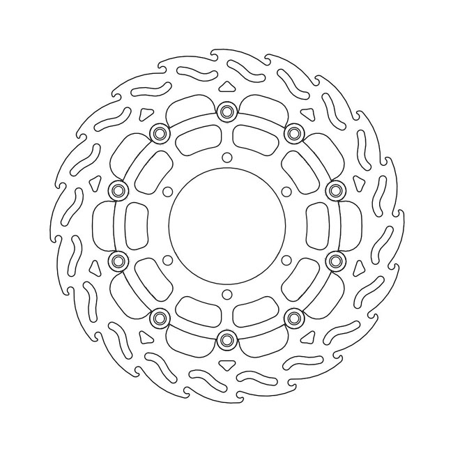 Moto-Master Flame series floating brake rotor