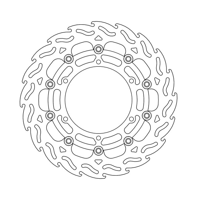 Moto-Master Flame series floating brake rotor