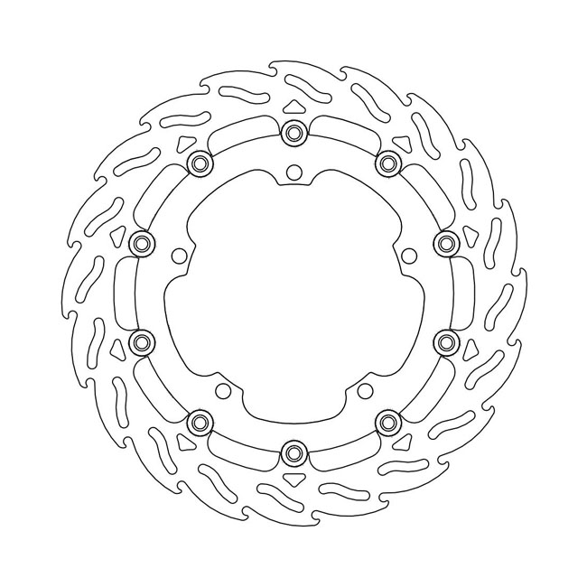 Moto-Master Flame series floating brake rotor