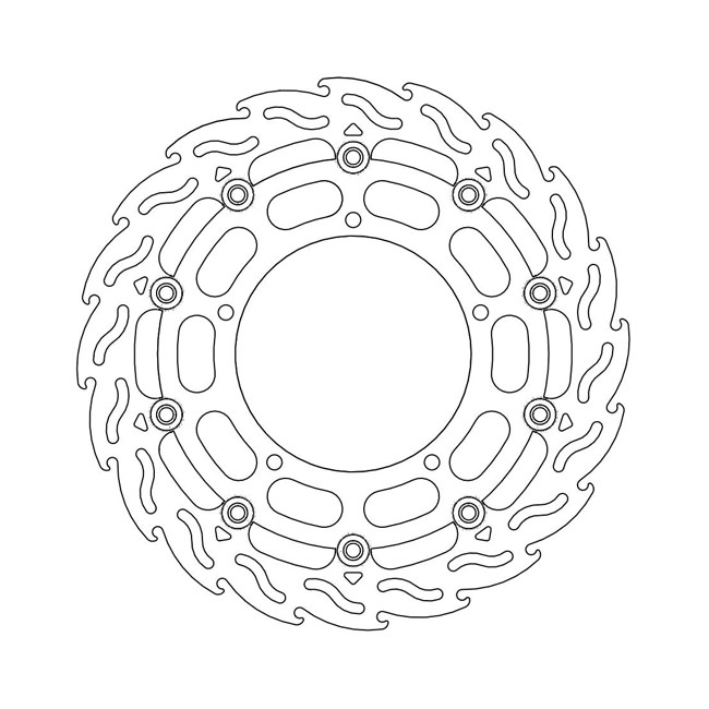 Moto-Master Flame series floating brake rotor