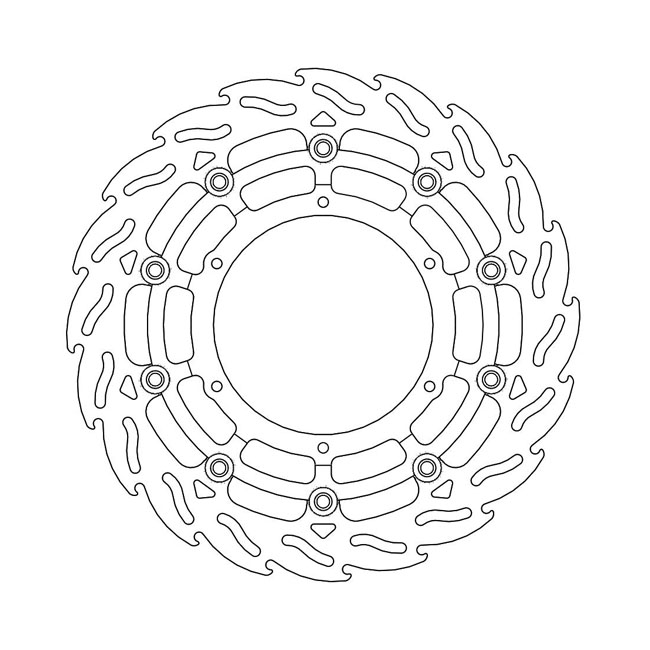 Moto-Master Flame series floating brake rotor