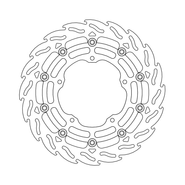 Moto-Master Flame series floating brake rotor