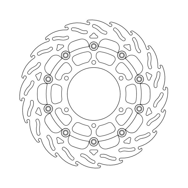 Moto-Master Flame series floating brake rotor