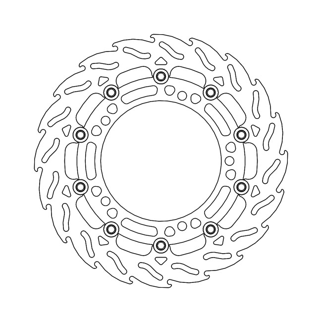 Moto-Master Flame series floating brake rotor