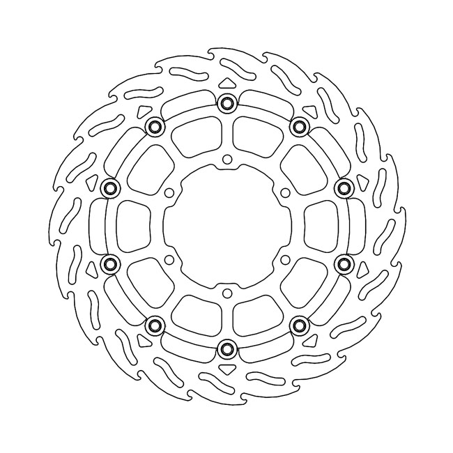 Moto-Master Flame series floating brake rotor