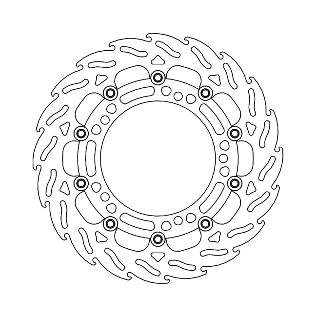 *6 DAYS EXTRA TRANSIT TIME* Moto-Master Flame series floating brake rotor